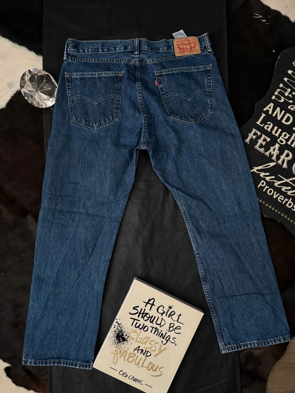 Levi's Men's Dark Blue Straight Jeans
